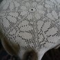 Beautiful handmade crocheted doily Margaritas - beige - 34 inches