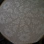 Beautiful handmade crocheted doily Margaritas - beige - 34 inches