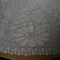 Beautiful handmade crocheted doily Margaritas - beige - 34 inches