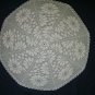Beautiful handmade crocheted doily Margaritas - beige - 34 inches