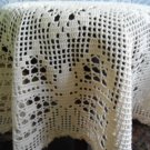New handcrocheted tablecloth with butterflies
