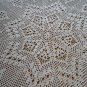 New handcrocheted tablecloth with butterflies