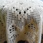 New handcrocheted tablecloth with butterflies