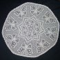 New handcrocheted tablecloth with butterflies