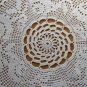 Round white doily garland of roses