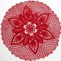 Red Christmas doily