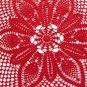 Red Christmas doily