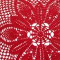 Red Christmas doily