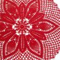 Red Christmas doily