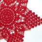 Red Christmas star doily