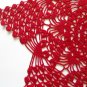 Red Christmas star doily