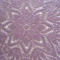 Purple crochet doily , lace doily, 16 "