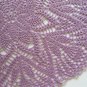 Purple crochet doily , lace doily, 16 "