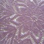 Purple crochet doily , lace doily, 16 "