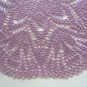 Purple crochet doily , lace doily, 16 "