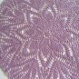 Purple crochet doily , lace doily, 16 "