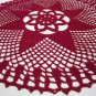 Handmade Crochet doily in Bordeaux