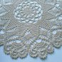 Crochet Flower Doily Ecru