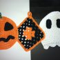 Hand Crocheted Halloween Dishcloth set