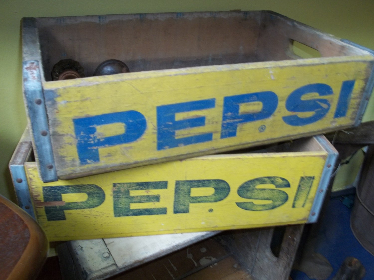 Pair of Vintage Pepsi Crates