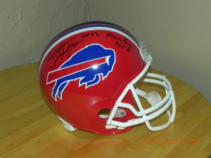 Autographed Buffalo Bill's Helmet/James Lofton/ Marv Levy