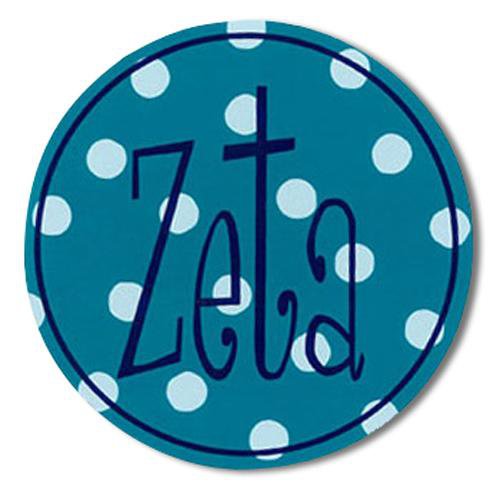 Zeta Tau Alpha Dot Bumper Sticker Zta Zeta Vinyl Decal