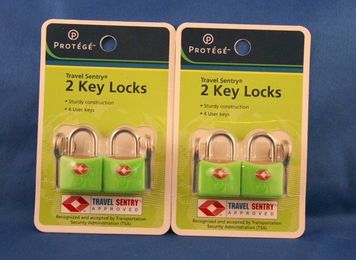 4 TSA TRAVEL SENTRY LUGGAGE LOCKS NIB!!