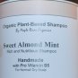 Sweet Almond Mint Sulfate Free Handmade Shampoo with Pro-Vitamin b5