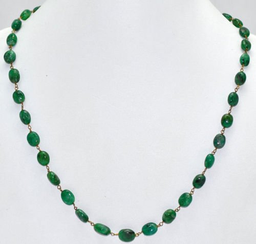 Natural Emerald Oval Gemstone Cabochon Beads Jewelry