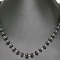 Black Spinal Natural Gemstone Faceted Bead Necklace