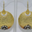 Beautiful Soild 92.5% Silver Round Chandelier Earrings