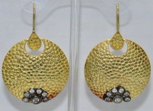 Beautiful Soild 92.5% Silver Round Chandelier Earrings