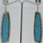 Turquoise Gemstone Studded Chandelier Earrings