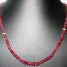 1 Row of Natural Pink Spinal Gemstone Bead With Roundel