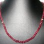 1 Row of Natural Pink Spinal Gemstone Bead With Roundel