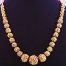 22Kt Gold Foil Lac Balls Studded Natural Pearls Beads