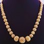 22Kt Gold Foil Lac Balls Studded Natural Pearls Beads