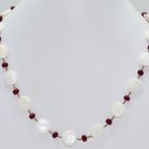 Ruby & Pearls Gemstone Fashion Jewellery Necklace