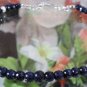 Genuine Blue Sapphire Gemstone Bead Necklace With Pearl