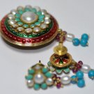 Beautiful Pearl & Turquoise Gemstone Studded Pendant