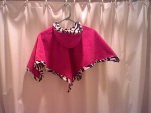 customize your reversable hooded poncho today!