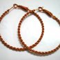 Golden twist huge huggie hoop earring 5cm 2"