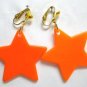 Star dangle kid girl clip on earring