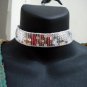 Valentine Lolita silver sequin lace choker necklace