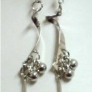 Swirl charm dangle earring