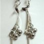 Swirl charm dangle earring