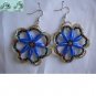 Handmade flower kid girl's dangle pierced earring