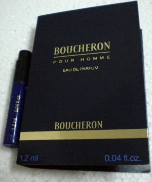 BOUCHERON Pour Homme edp for Man Sample Vial on Card 1.2ml 0.04 fl.oz.