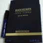 BOUCHERON Pour Homme edp for Man Sample Vial on Card 1.2ml 0.04 fl.oz.