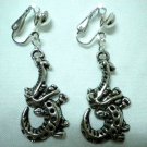 Children Jewelry crocodile charm clip on earring